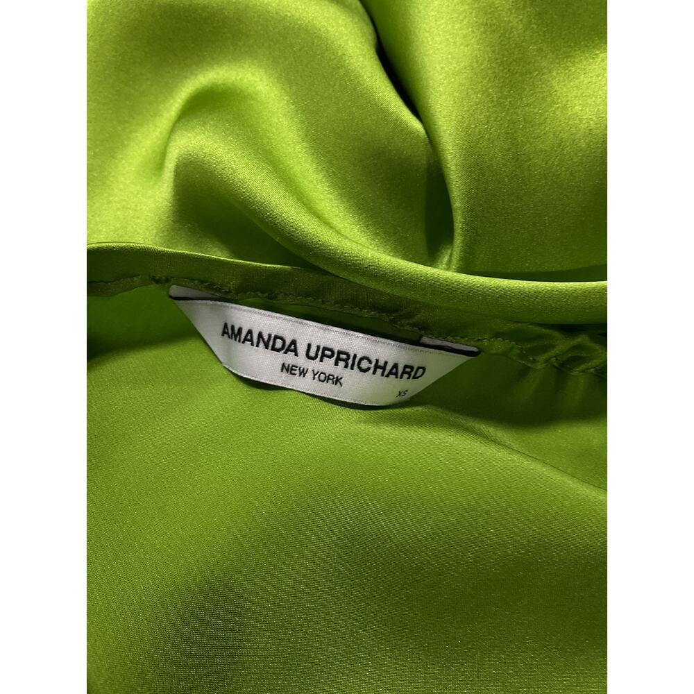 Revolve 'Kaye' Green Mockneck Charmeuse Maxi Dress Size XS - Picture 4 of 5